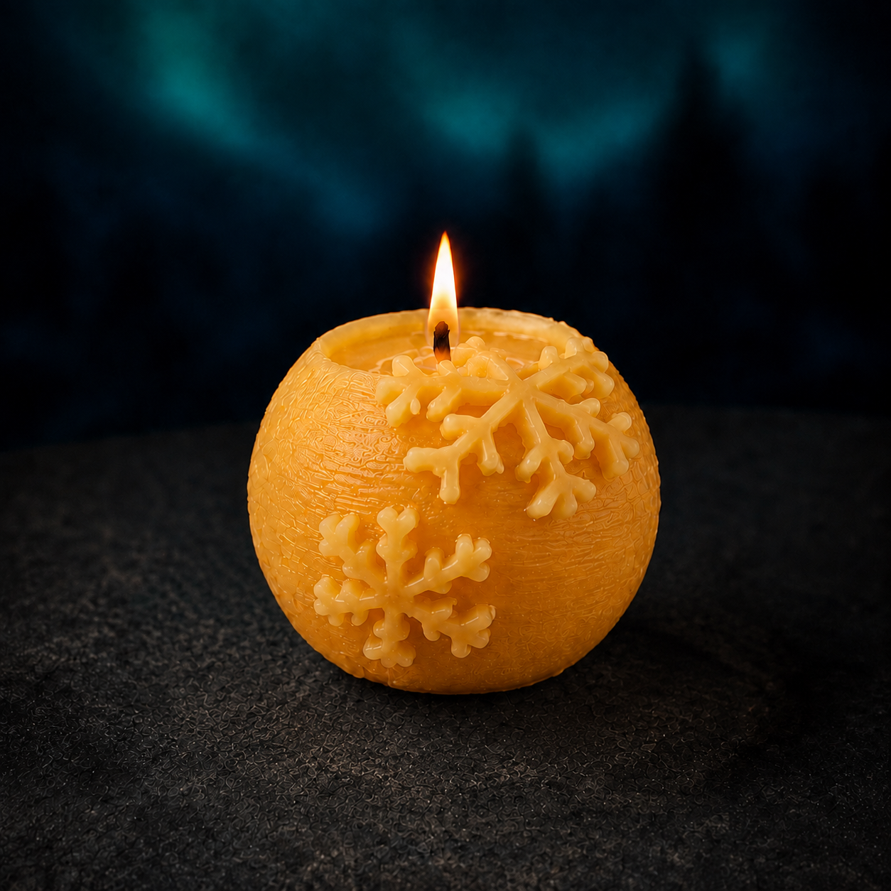 Lune de Givre — Chandelle seule · support non inclus